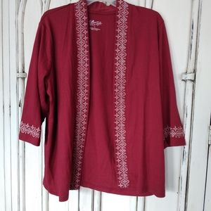 Knit cardigan suit jacket